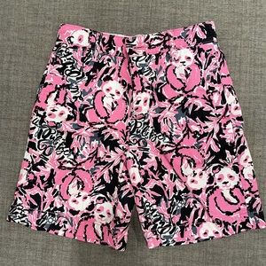 Lilly Pulitzer Boys Shorts Pink Hangin With My Boo